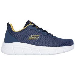 Buty sportowe męskie Skechers Bobs B Flex Icy Ed. Niebieskie buty sportowe na co dzień męskie Skechers, bez zapięcia. W wyprzedaży za 290.00 zł.