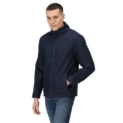 Kurtka Softshellowa Męska Lekka. Niebieskie kurtki męskie Regatta, m, bez wzorów, z jersey, bez kaptura. Za 248.99 zł.