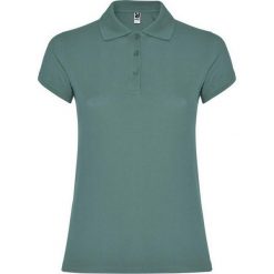 Damska Koszulka Polo W Gwiazdki. Czerwone bluzki sportowe damskie ROLY, m, bez wzorów, z bawełny, bez ramiączek. Za 87.99 zł.