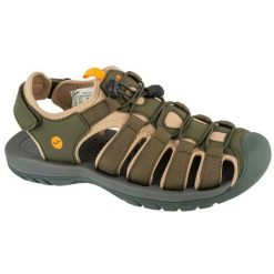Sandały Joma S.Gea 2523 M SGEAS2523V zielone. Zielone sandały męskie z gumy, bez zapięcia. W wyprzedaży za 220.68 zł.