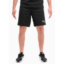 Spodenki Puma teamRISE czarne. Białe szorty męskie Puma, bez kołnierzyka. Za 60.00 zł.