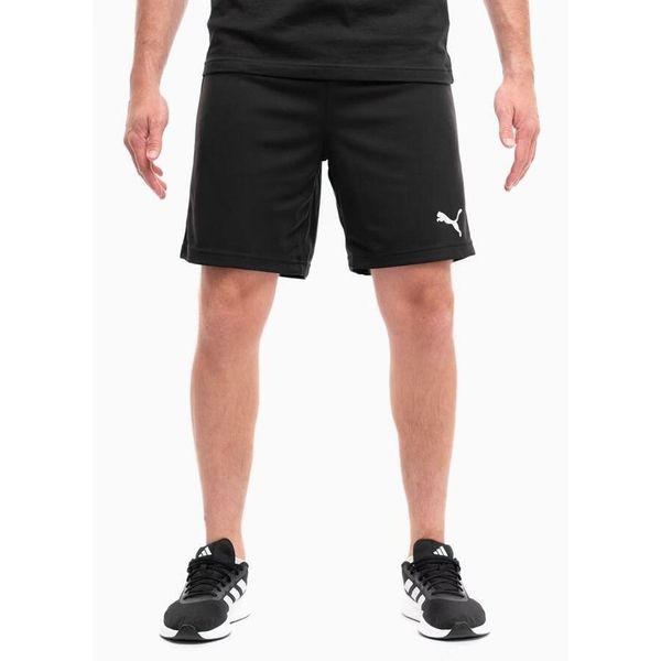 Spodenki Puma teamRISE czarne. Białe szorty męskie Puma, bez kołnierzyka. Za 60.00 zł.