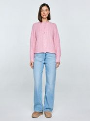 BIG STAR Kardigan w kolorze jasnoróżowym rozmiar: L/XL. Różowe kardigany damskie Big Star, l, bez wzorów. Za 139.99 zł.