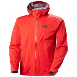 Kurtka wodoodporna Helly Hansen Momentum 3L Stretch. Czerwone kurtki męskie Helly Hansen, na lato, l, bez wzorów, z materiału, klasyczne, z kapturem. Za 1,076.10 zł.