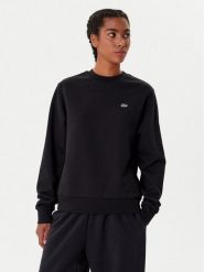Lacoste Bluza SF5270 Czarny Regular Fit. Czarne bluzy bez kaptura damskie Lacoste, z bawełny. Za 499.99 zł.