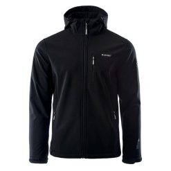 Kurtka Softshellowa Męska Caen. Czarne kurtki męskie Hi-tec, m, bez wzorów, z softshellu, sportowe, bez kaptura. Za 253.99 zł.
