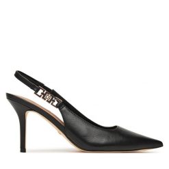 Szpilki Guess. Czarne szpilki Guess, z aplikacjami, bez obcasa. Za 489.99 zł.