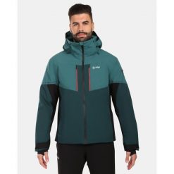Męska kurtka narciarska Kilpi TONNSI-M. Zielone kurtki męskie Kilpi, m, bez wzorów, bez kaptura, narciarskie. Za 938.45 zł.
