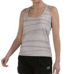 Bullpadel Jifia W Tank Top. Szare topy damskie bullpadel, bez wzorów, bez kołnierzyka. Za 193.70 zł.
