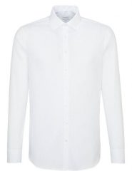 Seidensticker Koszula - Slim fit - w kolorze białym rozmiar: 40. Białe koszule męskie Seidensticker, bez wzorów, z bawełny, bez kołnierzyka, bez ramiączek. Za 139.87 zł.