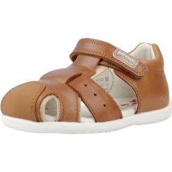 Sandały GARVALIN 242310G Brązowy. Brązowe sandały męskie Garvalin, ze skóry, bez zapięcia. Za 155.99 zł.