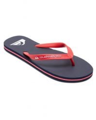 Japonki plażowe męskie Quiksilver Molokai Core. Czerwone klapki i japonki męskie Quiksilver, z gumy. Za 68.99 zł.