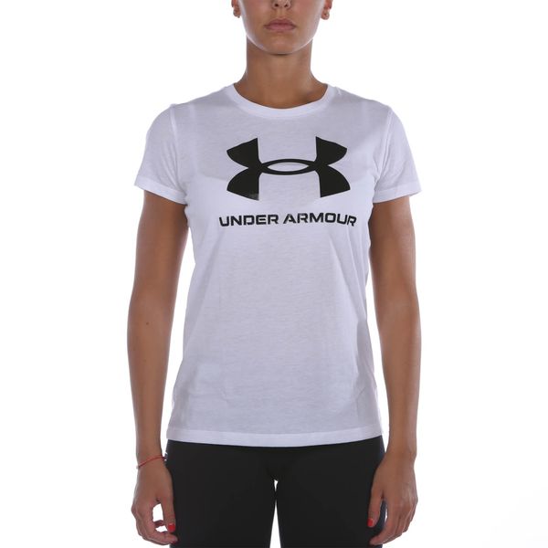 Koszulka z krótkim rękawem Damska Under Armour Sportstyle Biały. Białe t-shirty damskie Under Armour, xs, bez wzorów, z bawełny, bez kołnierzyka. Za 129.90 zł.