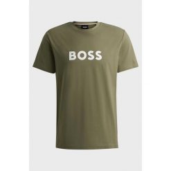 T-shirt męski BOSS RN Beige/Khaki zielony (50503276-250). Zielone t-shirty męskie Boss, m, bez wzorów, bez kołnierzyka. Za 179.00 zł.