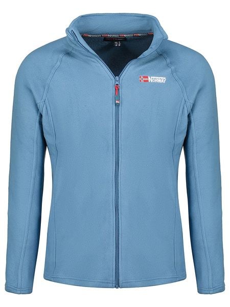 Geographical Norway Kurtka polarowa "Tug" w kolorze niebieskim rozmiar: S. Niebieskie kurtki męskie Geographical Norway, s, bez wzorów, z materiału, bez kaptura. Za 60.88 zł.