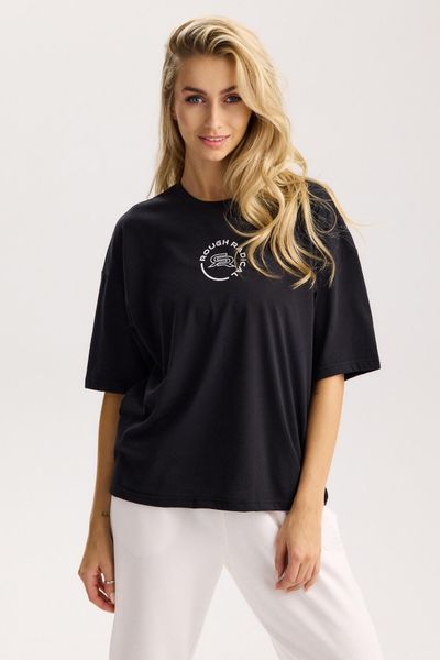 Damska koszulka sportowa Rough Radical Essential Fit Women. Czarne bluzki sportowe damskie ROUGH RADICAL, l, bez wzorów, z bawełny, bez ramiączek. Za 84.92 zł.