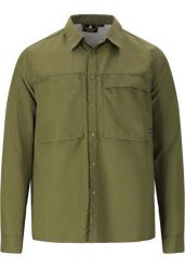 Koszula trekkingowa męska Whistler Elm. Zielone koszule męskie WHISTLER, l, bez wzorów, z materiału, bez kołnierzyka, bez ramiączek. Za 224.99 zł.