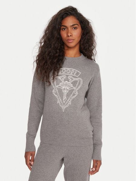 JOOP! Sweter 58 254KN58Karol 30048477 Szary Regular Fit. Szare swetry klasyczne damskie Joop!, z bawełny, bez kołnierzyka. Za 489.99 zł.