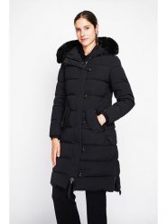 ASSUILI Płaszcz pikowany w kolorze czarnym rozmiar: 34. Czarne płaszcze damskie Assuili, bez wzorów, klasyczne. Za 369.84 zł.