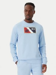 Beverly Hills Polo Club Bluza M6339T Niebieski jasny Regular Fit. Niebieskie bluzy bez kaptura męskie Beverly Hills Polo Club, m, z bawełny. Za 269.99 zł.