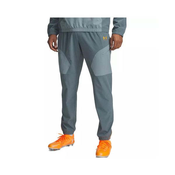 Spodnie dresowe Under Armour CHALLENGER WARMUP. Brązowe spodnie sportowe męskie Under Armour, z dresówki. Za 333.95 zł.