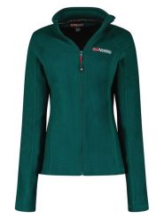 Geographical Norway Kurtka polarowa "Tug" w kolorze ciemnozielonym rozmiar: XXL. Zielone kurtki damskie Geographical Norway, xxl, bez wzorów, z polaru, bez kaptura. Za 65.54 zł.