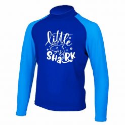 Dziecięca koszulka lycrowa LITTLE SHARK. Niebieskie koszulki dziewczęce AGAMA, s, bez wzorów, z lycry, bez ramiączek. Za 120.65 zł.