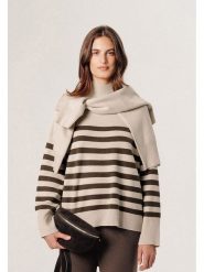 Rodier Sweter w kolorze beżowym rozmiar: XL. Brązowe golfy damskie Rodier, xl, z wełny, bez kołnierzyka. Za 257.31 zł.