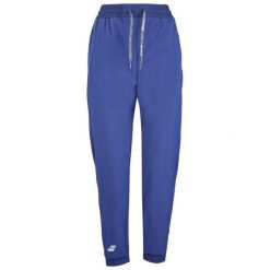 Spodnie dresowe damskie Babolat Play Pant do tenisa. Niebieskie spodnie sportowe damskie BABOLAT, l, z dresówki, na fitness i siłownię. Za 349.00 zł.