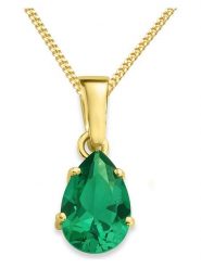 Revoni Złoty naszyjnik z zawieszką - dł. 45 cm rozmiar: onesize. Zielone naszyjniki damskie Revoni, złote. Za 1,087.99 zł.