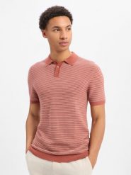 Drykorn koszulka polo z dzianiny - Triton Mężczyźni Bawełna (100%) różowy, L. Czerwone koszulki polo męskie Drykorn, l, bez wzorów, z bawełny, bez ramiączek. Za 379.95 zł.