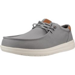 Buty HEY DUDE PAUL CANVAS Szary. Szare buty trekkingowe męskie Hey dude, z tkaniny, bez zapięcia, trekkingowe. Za 280.99 zł.
