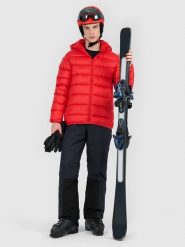 4F Kurtka puchowa trekkingowa z wypełnieniem naturalnym męska - czerwona XXL. Czerwone kurtki męskie 4f, m, bez wzorów, z puchu, bez kaptura. Za 799.99 zł.