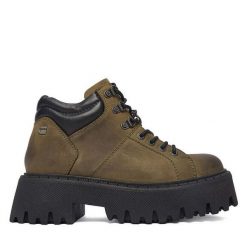 Trapery G-Star Raw. Brązowe trapery damskie G-Star Raw, bez obcasa. Za 399.99 zł.