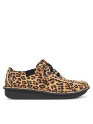 Clarks Półbuty Funny Dream 26183040 Brązowy. Brązowe półbuty damskie Clarks, bez wzorów, ze skóry, bez obcasa, na płaskiej podeszwie. Za 389.99 zł.