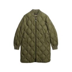Damska kurtka puchowa Superdry. Zielone kurtki damskie Superdry., na zimę, bez wzorów, z puchu, bez kaptura. W wyprzedaży za 448.05 zł.