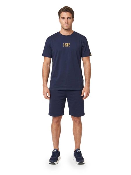 WACS męski zestaw koszulka + szorty bermudy. Niebieskie szorty męskie LEONE 1947 APPAREL, l, z bawełny, na fitness i siłownię. Za 294.70 zł.