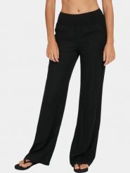 Spodnie damskie O'Neill Johnny Smocked Waist. Czarne spodnie materiałowe damskie O'neill, bez wzorów, z materiału. Za 299.00 zł.