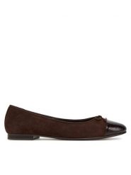 Tory Burch Baleriny Cap-Toe Ballet 169866 Brązowy. Brązowe baleriny damskie Tory Burch, bez wzorów, ze skóry, bez obcasa. Za 1,489.00 zł.