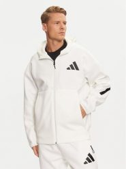 Adidas Bluza Z.N.E. JF2443 Biały Regular Fit. Białe bluzy bez kaptura męskie Adidas, m, z bawełny. Za 419.99 zł.