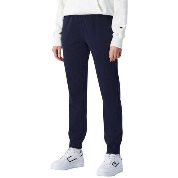 Spodnie Do Joggingu Damskie Prążkowane Ściągacze. Brązowe spodnie materiałowe damskie CHAMPION, bez wzorów, z bawełny. Za 283.99 zł.