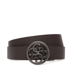 Pasek Guess. Brązowe paski męskie Guess, z aplikacjami. Za 284.99 zł.