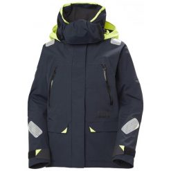 Kurtka damska Helly Hansen Skagen Offshore. Niebieskie kurtki damskie Helly Hansen, bez wzorów, z kapturem. Za 1,815.00 zł.