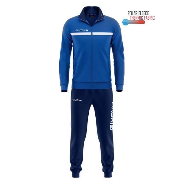 Givova Tuta Unisex 3XL - Oddychający i Trwały. Niebieskie spodnie dresowe damskie Givova, xl, bez wzorów, z dresówki. Za 224.99 zł.