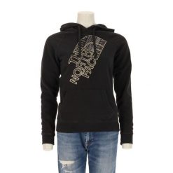 Damska czarna bluza z kapturem TNF. Czarne bluzy z kapturem damskie The North Face, l, z materiału. Za 114.98 zł.