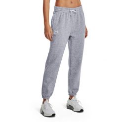 Spodnie treningowe damskie Under Armour Essential Fleece Joggers. Szare spodnie dresowe damskie Under Armour, xl, na fitness i siłownię. Za 209.99 zł.