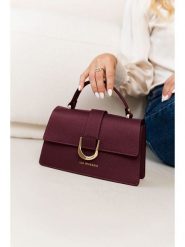 Lia Biassoni Skórzana torebka "Archiano" w kolorze bordowym - 25 x 16 x 8 cm rozmiar: onesize. Czerwone torebki klasyczne damskie Lia Biassoni, bez wzorów, z materiału, bez dodatków. Za 364.45 zł.