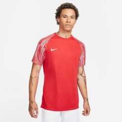 Koszulka treningowa męska Nike Drifit Academy. Czerwone t-shirty sportowe męskie Nike, m, bez ramiączek, do piłki nożnej. Za 149.99 zł.
