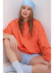 Trend Alacati Bluza w kolorze pomarańczowym rozmiar: M. Pomarańczowe bluzy bez kaptura damskie Trend Alacati, m. Za 87.19 zł.