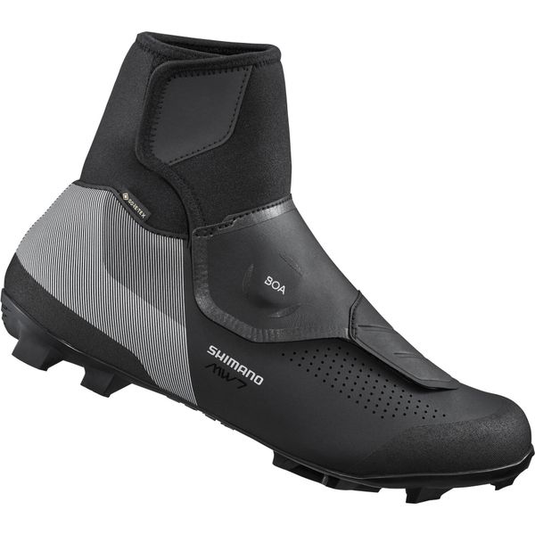 Zimowe buty rowerowe MW702. Czarne buty trekkingowe męskie SHIMANO, na zimę, bez zapięcia, rowerowe. Za 1,036.00 zł.